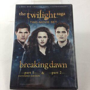 The Twilight Saga-Breaking Dawn-Parts 1 & 2 - Extended Edition- DVD-New